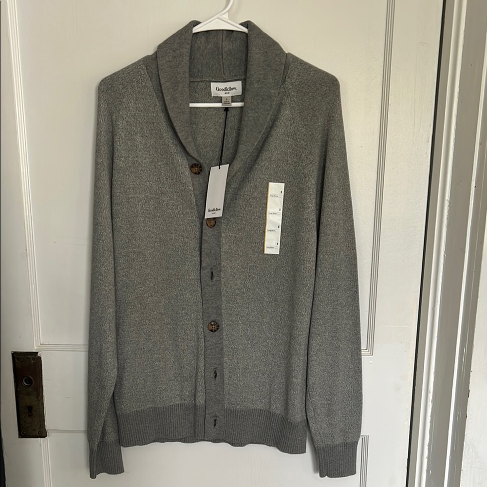 Goodfellow & Co Men's Gray Shawl Collar Sweater